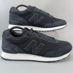 New Balance 515 Mens 9.5 9 1/2 Casual Sneakers Black White Retro Dad Shoes Low